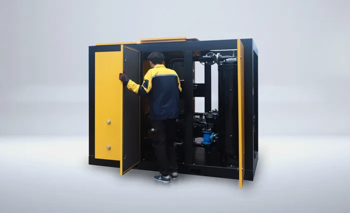 55KW kilowatt 75hphp dual -class low -pressure screw air compressor - Image 7